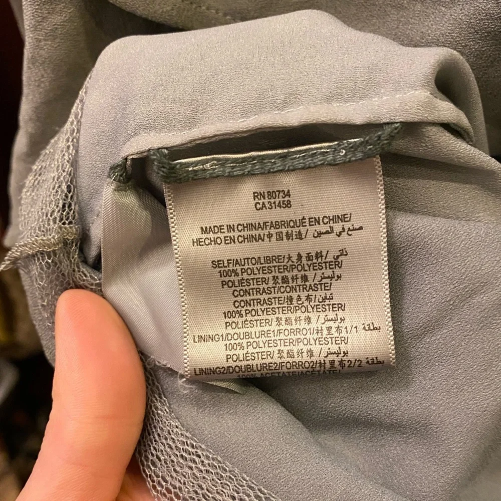 BCBG Runway Collection Gray Flutter Strapless Cocktail Dress w/pockets/Sz 6/EUC! - Picture 10 of 10